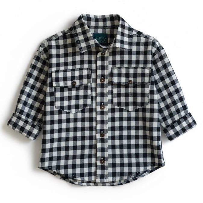 Chemise Andy (vichy black&white)
