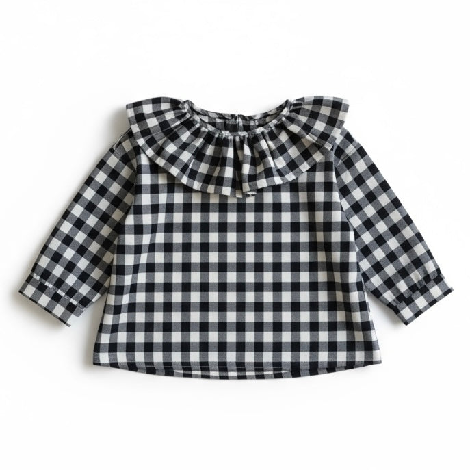 Blouse Nour (vichy black&white)