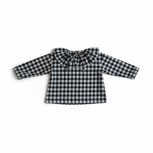 Blouse Nour (vichy black&white)